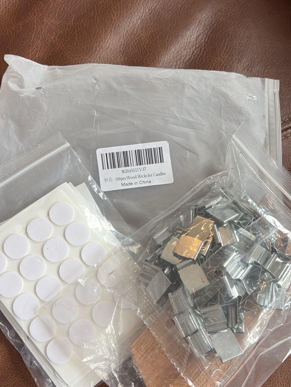 100 Pc wood wicks for candles